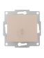 Переключатель проходной 1-кл. 1п СП Karina 10А IP20 механизм крем. LEZARD 707-0388-105