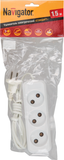 Удлинитель 3х1.5м без заземл. 6А IP20 71 448 NPE-S1-03-150-X-2х0.75 ШВВП 2х0.75 Navigator 71448 19247