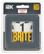 Рамка 1-м BRITE РУ-1-2-Бр стекло графит RE IEK BR-M12-G-41-K53