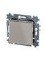 Переключатель одноклавишный ABB Levit кофе макиато / белый - 2CHH590645A6018