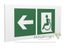Знак безопасности PS-36164.E72 "Напр. движения к эвакуац. выходу МГН налево" Белый Свет a28718 BS