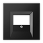 Плата (фиксация винтом) для USB-зарядных устройств и TAE-розеток; термопласт; черный матовый | LS969TSWM Jung