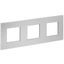 Рамка 3-м SKANDY SK-F33S металл серебр. IEK SK-M32-M-K23