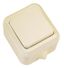 Выключатель проходной IP44 крем. Makel 18205