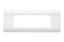 Рамка французский стандарт 6 модулей 45 22,5 мм, белый, | 16M-00-06WT Eurolan