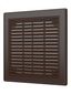 Решетка вентиляционная вытяжная, из ABS пластика 208х208, цвет Коричневый - 2121Р кор ЭРА 10643