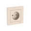 Розетка AtlasDesign 16А без заземл. быстрозажим. клем. в сборе беж. SE ATN000240S APC