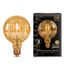 Лампа светодиодная филаментная Filament 4Вт G100 2400К тепл. бел. E27 380лм golden Baloon GAUSS 147802004