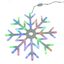 Фигура светодиодная Снежинка 40х40см Подвесная 48 светодиодов RGB свет Провод прозрачный ULD-H4040-048/DTA IP20 SNOWFLAKE TM Uniel - UL-00007250