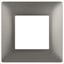 Рамка для розеток и выключателей 1 пост титан пластик ЭРА Elegance 14-5001-16 - Б0065801