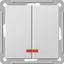 Механизм выключателя 2-кл. СП W59 16А IP20 с подсветкой бел. SchE VS516-251-1-86 Schneider Electric