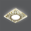 Светильник светодиодный Backlight 2700К GU5.3 квадрат. зол. узор/зол. GAUSS BL063