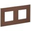 Рамка 2-м SKANDY SK-F32Br металл шоколад IEK SK-M22-M-K30