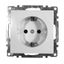 Розетка электрическая 1-местная с/з (механизм), серия Катрин, GLS16-7110-01, белый | 39304 STEKKER FERON