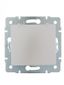Розетка 1-м СП Karina с заземл. крышкой керамика механизм жемчуж./бел. перламутр. LEZARD 707-3088-123