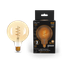 Лампа светодиодная филаментная LED 6 Вт 360 лм 2400К AC185-265В E27 шар G125 теплая золотистая колба Black Filament Gauss - 158802008