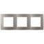 Рамка для розеток и выключателей ЭРА Серия 12 12-5003-16 на 3 поста, титан | Б0065739