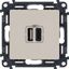 Устройство зарядное Valena Life с 2-мя USB-разъемами тип A-тип C 240В/5В 3000мА лиц. панелью сл. кость Leg 753206 Legrand