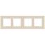 Рамка для розеток и выключателей Серия 12 12-5204-02 на 4 поста, Классик, слоновая кость | Б0067749 ЭРА