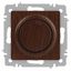 Светорегулятор поворотный СП Accent 6-401-10 600Вт 230В IP20 венге Intro Б0063687 ЭРА