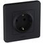 Розетка 1-м СП Inspiria 16А IP20 250В 2P+E немецк. стандарт механизм антрацит IEK 673723 Legrand