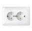 Беларусь Розетка штепс 2-мест с з/к со шторкой скруст - РС16-351 Bylectrica