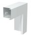Плоский угол с крышкой кабельного канала LKM 60x60 мм (сталь,белый) (LKM F60060RW) | 6249485 OBO Bettermann