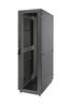Шкаф Racknet S3000 42U 600 800, передняя дверь перфорированная одностворчатая, задняя черный - 60F-42-68-34BL Eurolan
