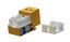 Вставка KJ9-8P8C-C5e-90-OR Keystone Jack RJ-45(8P8C) категория 5e оранжевая - 432654 Hyperline