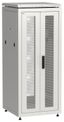 Шкаф напольный сетевой 19' LINEA N 28U 600х600мм передняя распашная перфорированная дверь задняя серый - LN35-28U66-2PP IEK