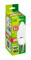 Лампа светодиодная PLED-ECO 5Вт C37 свеча матовая 3000К тепл. бел. E14 400лм 230В 50Гц JazzWay 1036834A