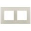 Рамка для розеток и выключателей слоновая кость стекло ЭРА Elegance 14-5102-02 - Б0034489