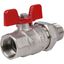 Кран шаровой со сгоном 3/4' ВН ручка бабочка (EPDM) - RG008SHJJUQFH1 STOUT SVB-1007-000020