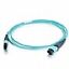 Патч-корд FHD-MC3-503-MPOM12/PS-MPOM12/PS-A-15M-LSZH-AQ волоконно-оптический MPO (папа)-MPO (папа) тип A 12 волокон 50/125 (OM3) 40/100G LSZH 15м Hyperline 44894