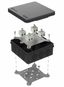 Коробка огнестойкая для о/п двухкомпонентная 60-0303-9005-FR2.5-8 Е15-Е120 100х100х40 IP66 8p, 2.5 мм.кв. черная| | Промрукав Строитель