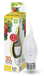 Лампа светодиодная LED-свеча на ветру-standard 3.5Вт свеча ветру 3000К тепл. бел. E27 320лм 160-260В ASD 4690612004754