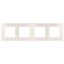 Рамка для розеток и выключателей серия 12 12-5104-15 на 4 поста, сатин, перламутр | Б0052538 ЭРА