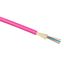 Кабель волоконно-оптический 50/125 (OM4) многомодовый, 4 волокна, плотное буферное покрытие (tight buffer), для внутренней прокладки (-25C ~ +50), LSZH, маджента RAL 4010 - TB-A-7-04T-E-K-LSZH-IN-25 Cabeus 9232c
