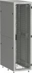 Шкаф серверный ITK LINEA S 19'' 24U 600х1000мм передняя дверь двухстворчатая перфорированная задняя серый RAL 7035 - LS35-24U61-2PP IEK