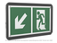 Знак безопасности PS-33186-Black.E33''Напр. к эвакуационному выходу налево вниз'' - a32976 BS