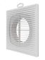 Решетка вентиляционная приточно-вытяжная, из ABS пластика 208х208 с фланцем D125 - 2121П12Ф ЭРА 225