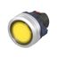 Головка кнопки плоская прозрачная без фиксации, желтая, алюминий | M22P-FMLYA DKC ДКС