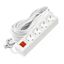 Удлинитель 4х10м с заземл. 16А IP20 3х1 выкл. бел. DOMTOK 2405