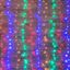 Гирлянда светодиодная "Светодиодный Дождь" 1.5х1м 96LED мультиколор 8Вт 230В IP20 с контроллером провод прозр. Neon-Night 235-029