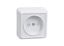 Розетка 1-м ОП Октава РСш20-2-ОБ 10А IP20 без заземл. защ. шторки бел. IEK ERO13-K01-10-DC