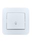 Кнопка звонка 1-кл.СП ASTI 10А IP20 в сборе бел. LEZARD 7081-0202-103