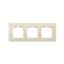 Рамка декоративная, 3 поста, Original, S82 Detail,слоновая кость-тростниковый сахар - 8200630-031 Simon