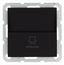 Выключатель карточный 10А IP20 отельный механизм черн. матовый soft touch Jasmart G6209PB