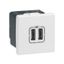 Розетка USB Mosaic 2мод. для зарядки бел. Leg 077594 Legrand
