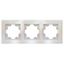 Афина рамка стеклянная трехместная универсальная, жемчуг (еврослот) - 2262 Союз